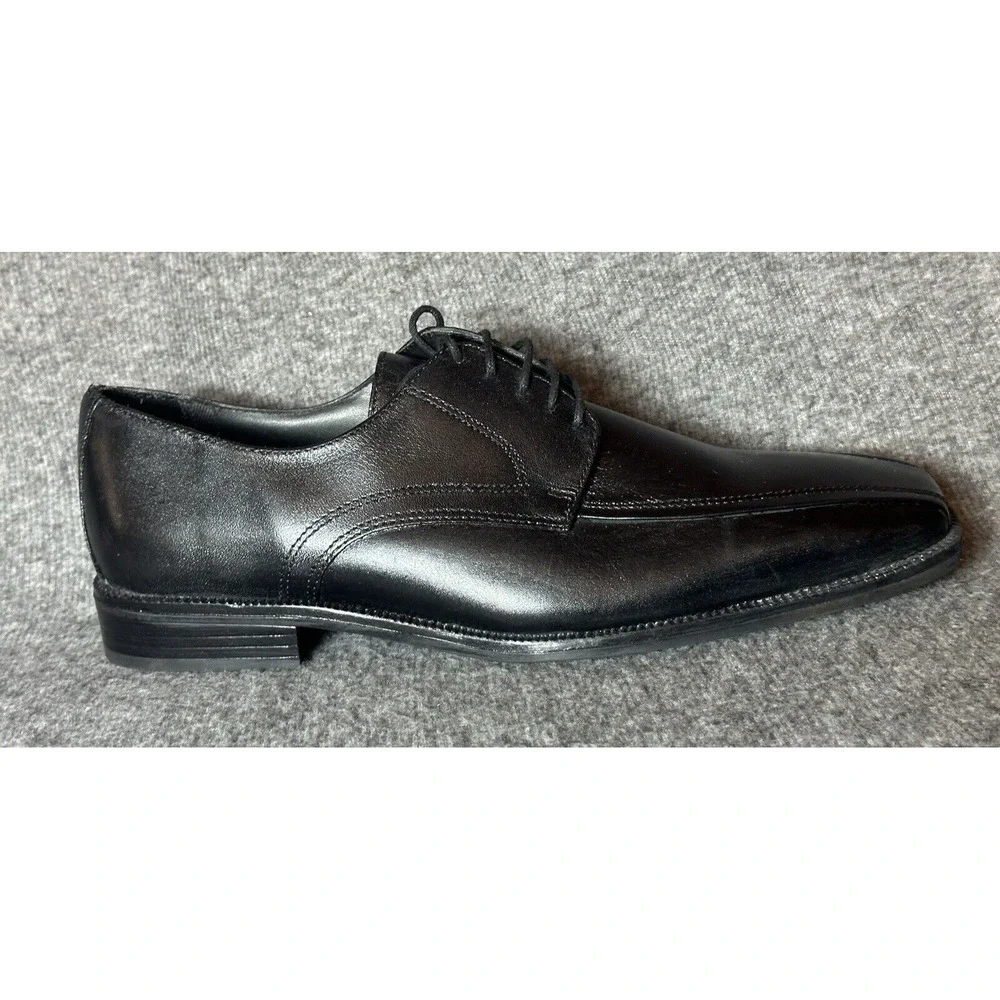 Stacy Adams Shoes Mens 10 M Black Leather Lace Up Dress Formal Classic Grandpa